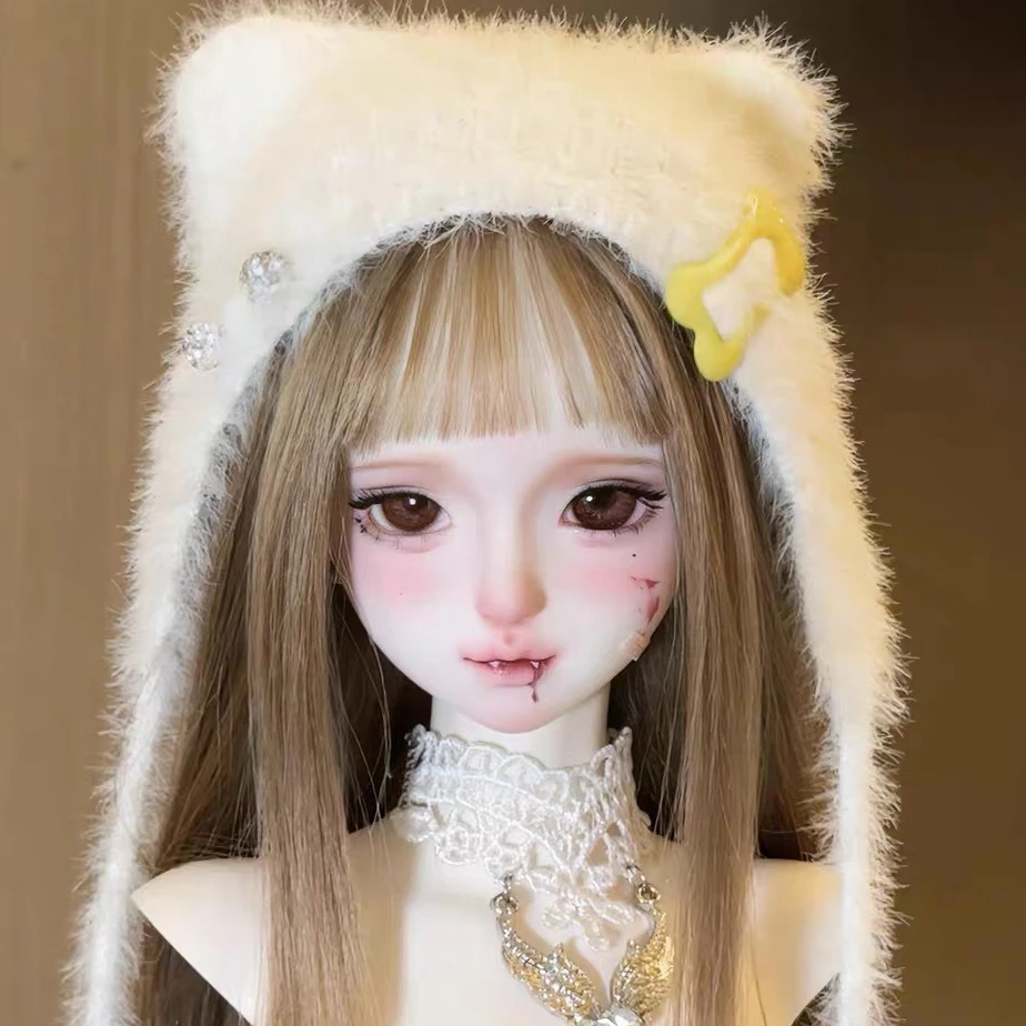 1/4 msd  bjd doll practice head make face makeup face  doll accessories PVC vinyl head NanXing