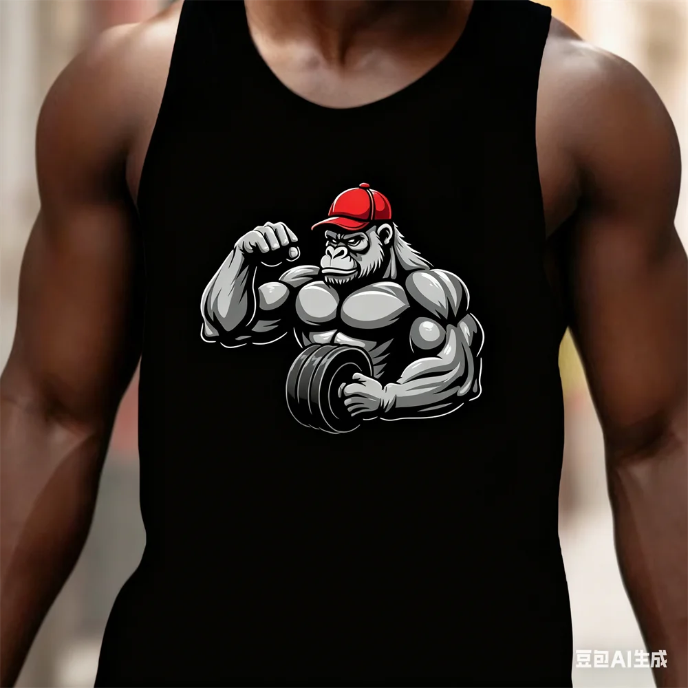 

Summer 3D Fitness Printed Men's Tank Tops Casual Fashion Gym Bodybuilding Sleeveless T-shirt Oversized Daily Sport Vest For Men