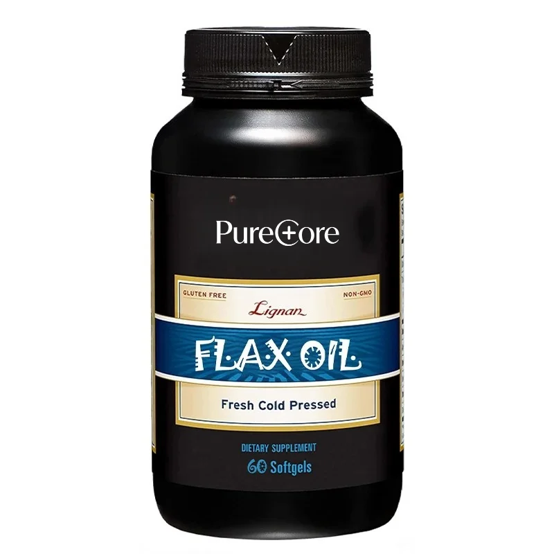 Flaxseed Oil Contains 1550 Milligrams of ALA, Omega-3 Fatty Acids for Joint and Heart Health, Omega 3-6-9， 60 Capsules