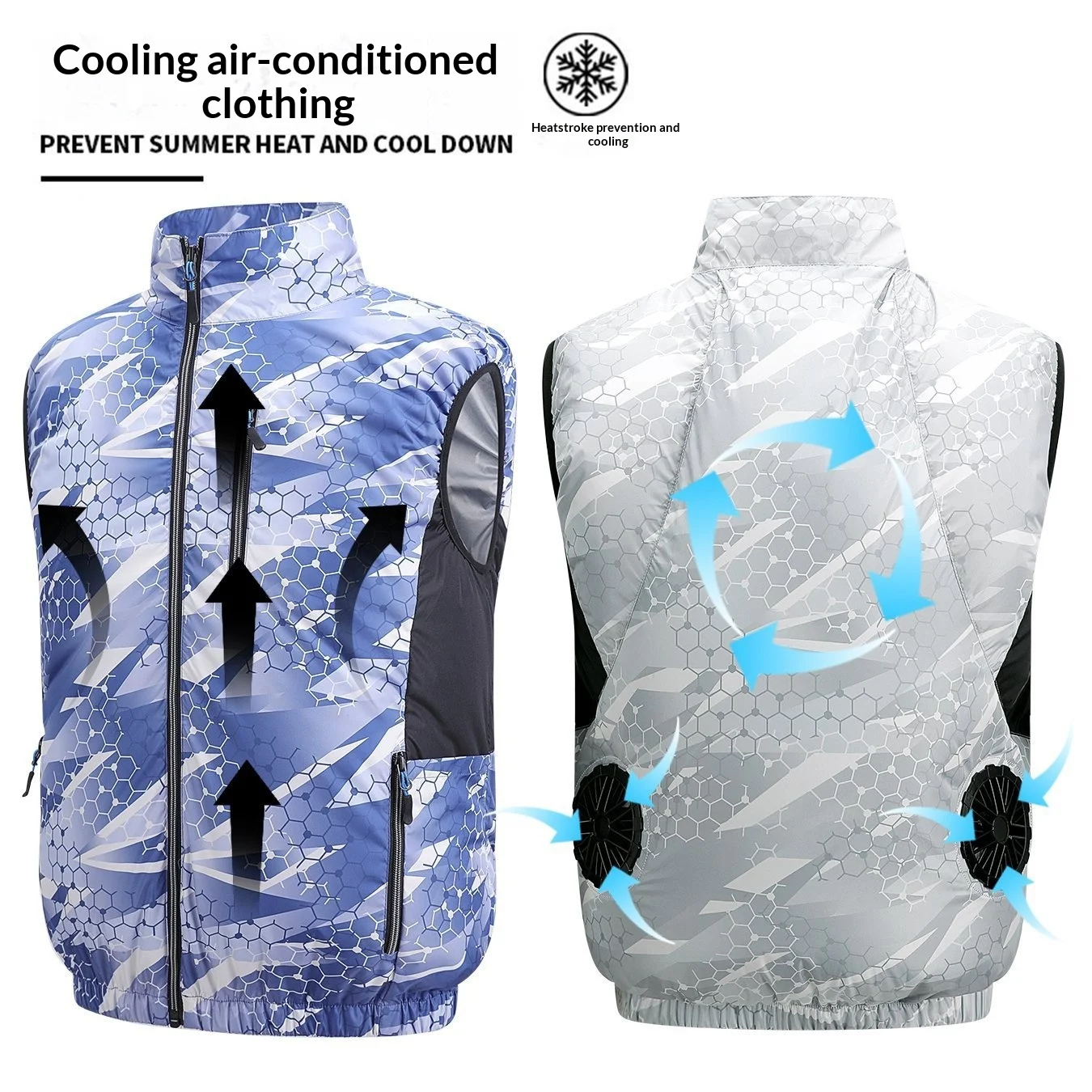 2026 Cooling Vest Sleeveless Summer Air Conditioning Suit Heat Stroke Prevention Welding Labor Protection Workwear Breathable