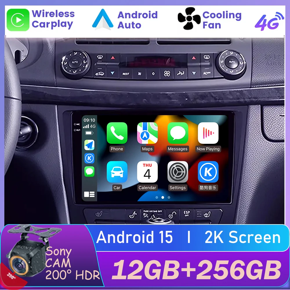

Android For Mercedes Benz E-class W211 2002 - 2008 Car Radio Auto Multimedia GPS Navigation Carplay 2din DVD DSP Player Video