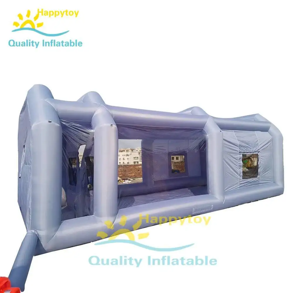 Outdoor Inflatable Spray Booth With Two Blowers Portable Inflatable Garage Car Cover Painting Wash Shelter Tent