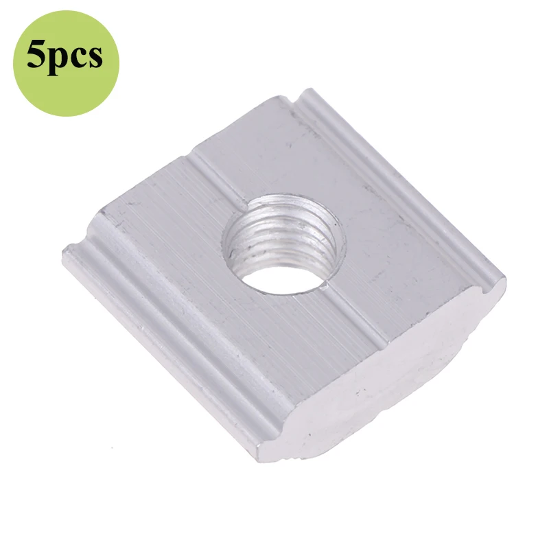 5 Pcs Aluminum Alloy Sliding T-Nuts Solar Rail Clamp Kit Solar Panel Mounting Hardware for PV Racking Systems 〔QTG329〕