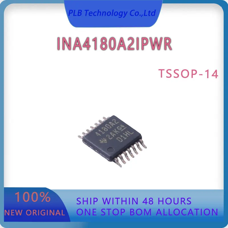 Original INA4180A2 Integrated Circuit INA4180A2IPWR TSSOP-14 Current Sense Amplifier Electronics Stock IC Chip New