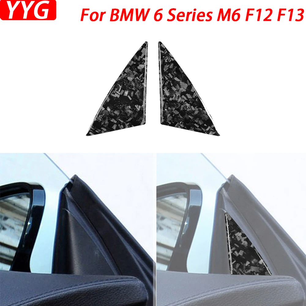 

For BMW 6 Series M6 F12 F13 F06 2011-2018 M Sport Forged Carbon Fiber Door A-pillar Panel Trim Cover Car Accessories Sticker