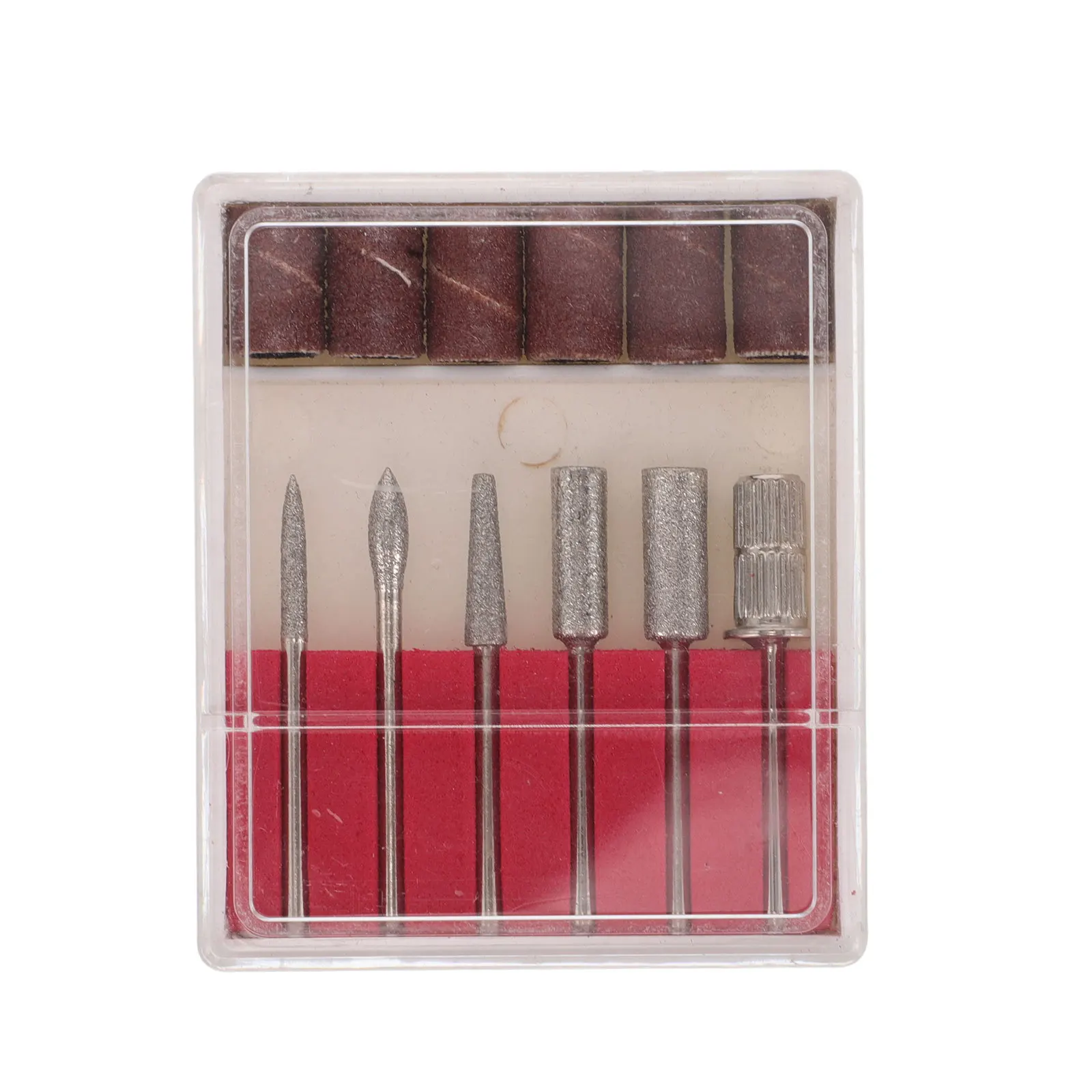 6 قطعة مجموعة لقم الأظافر الماس متعددة الوظائف طحن وتلميع لملحقات مثقاب ملف الأظافر الكهربائية #6