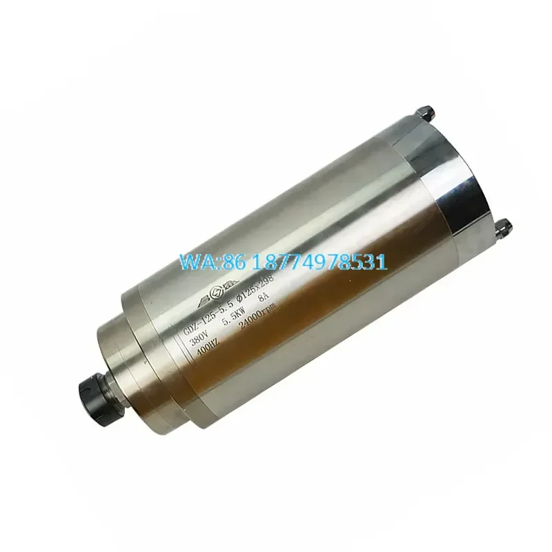 Wmwmnu 5.5KW CNC Spindle Motor Water Cooled ER25 24000rpm for CNC Router Milling