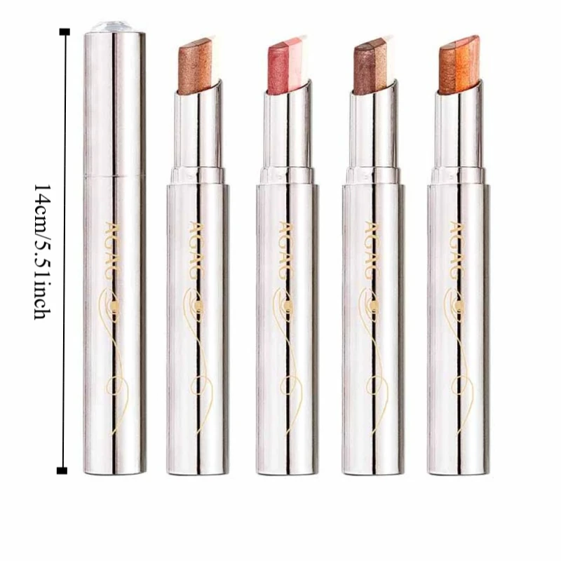 Body Glitter Highlighter 3 Colors Cream Eye-shadow Glitter Long-Lasting Eye-Shadow Stick Eye Shimmer Eye Makeup Tools Girl