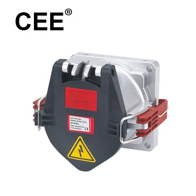 

CEE IEC IP67, 3-фазная, сильноточная розетка 200 А