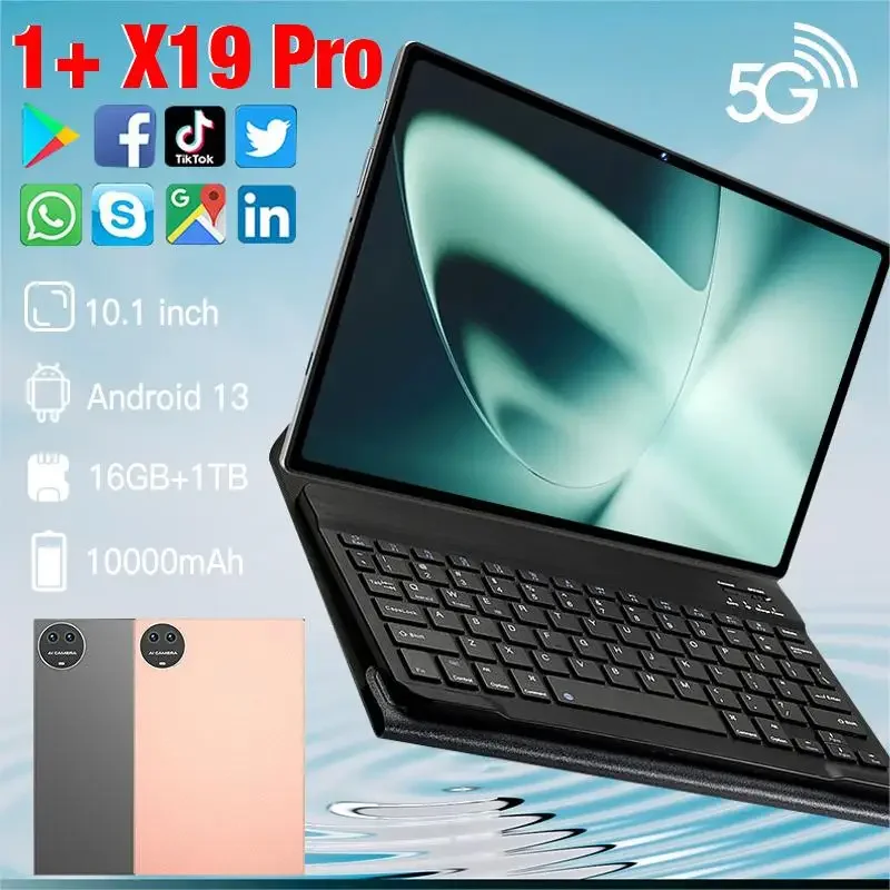 

2024 Original Tablet One Plus X19 Pro 16GB+1TB Android PC Tablets 10.1inch 10000mAh Original PC Tablets Global 5G Dual SIM Card