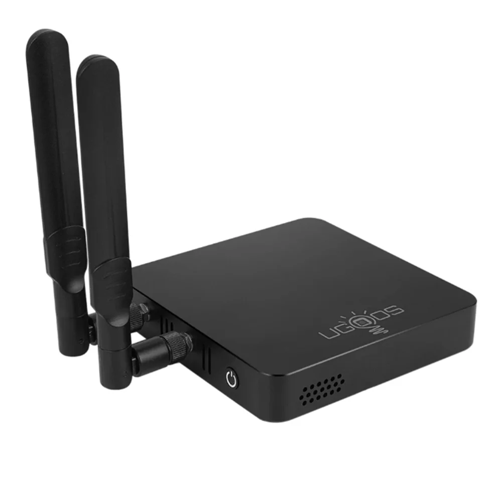 NewUgoos AM6B Plus boîtier de télévision intelligente Wifi6 Amlogic S922X-J Android 9 LPDDR4 4GB RAM 32GB ROM 4K lecteur multimédia 2.4/5G 1000M décodeur