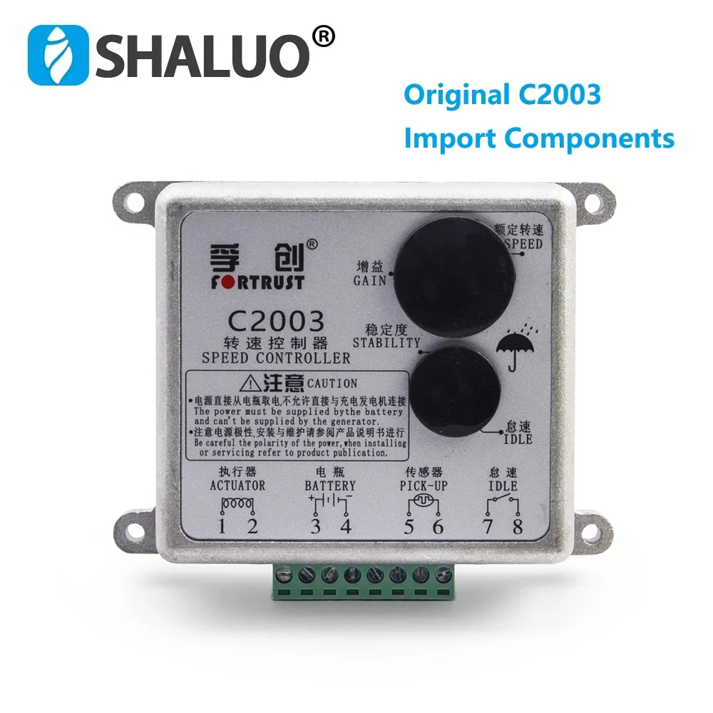 

Original Fortrust C2003 Governor Speed Controller For Diesel Generator DC Motor Intelligent Speed Control Panel Genset Parts