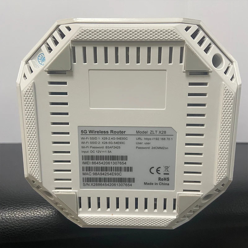 Imagem -03 - Indoor Cpe Router Dual-band Gigabit Wi-fi 2.5g Porta Wan 4g Lte Rede Cat19 Amplificador de Sinal Original Zlt-x28 5g