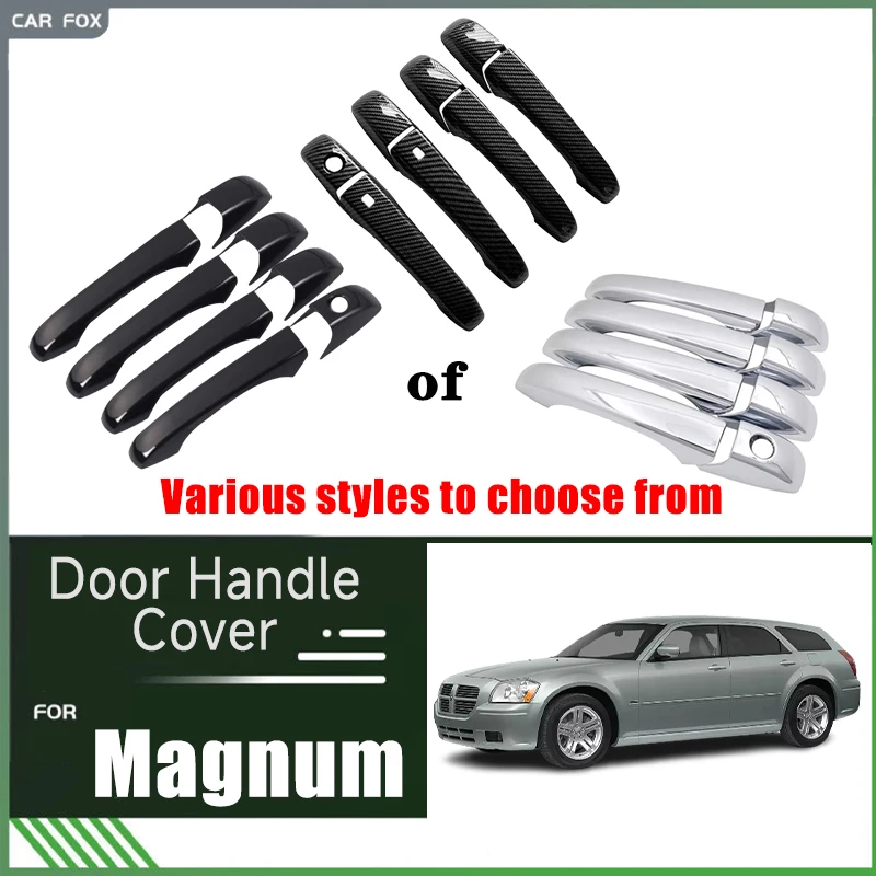 Door Handle Covers for Dodge Magnum Chrysler LX platform 2005 2006 2007 2008 ABS Accessories Rustproof Stickers Trims Decorative