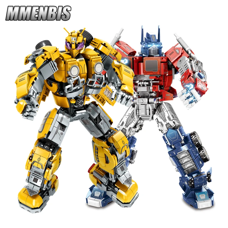 New Transform Blocks Robot Mecha Building Sets Deformation Cars DIY Gifts Plastic Toys Kids Children Boys Technical 900+Pcs