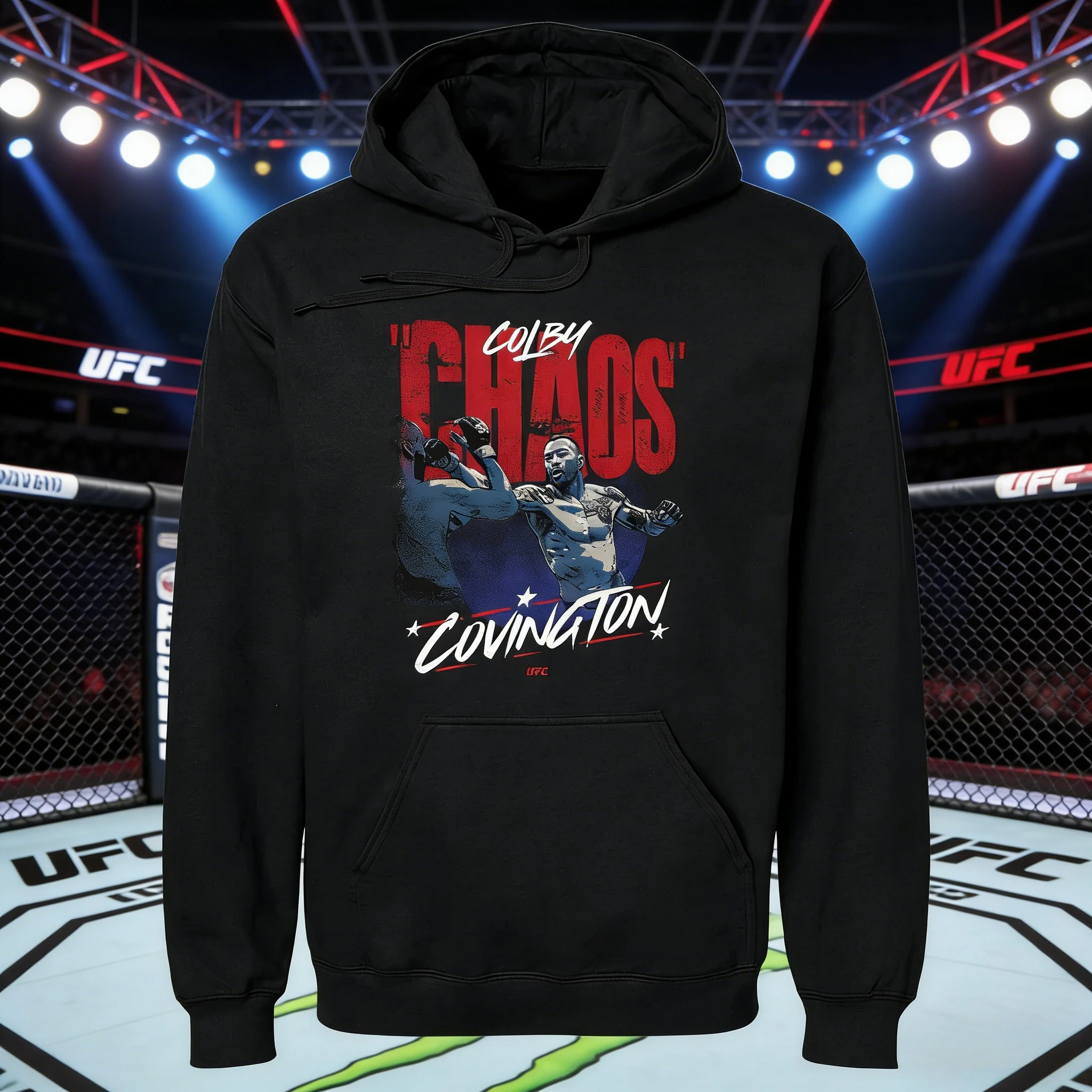 

Осень/зима 2026, UFC Colby Covington, боевая толстовка с рисунком, женская модная свободная повседневная хлопковая теплая толстовка, пальто унисекс