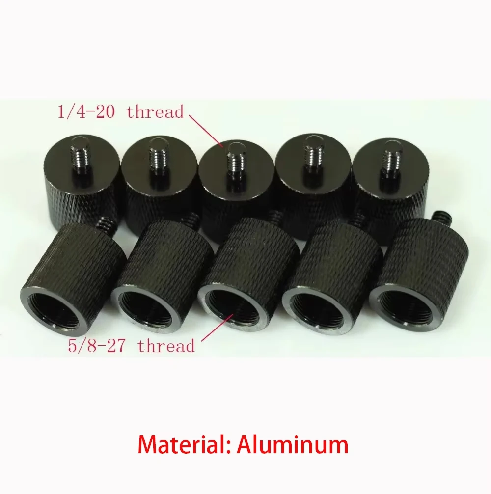 

10x Thread Adapter Microphone Stand 5/8" 27 Female to 1/4" 20 male camera tripod, 5/8 to 1/4 adapters, 5/8" to 1/4" adapter