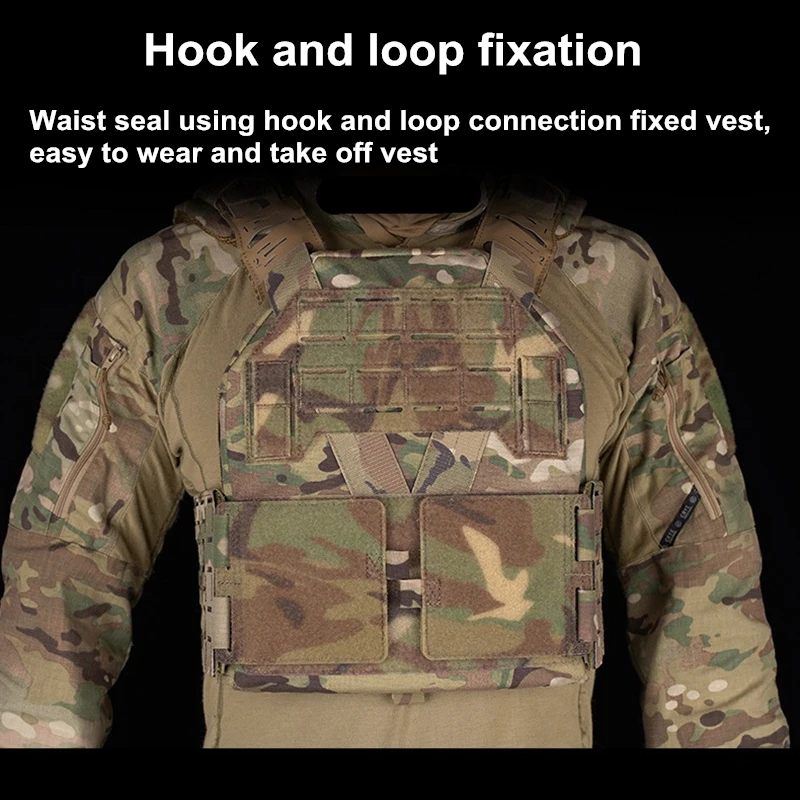 K シリーズハンティングベストチェストリグ軽量ガードル K19 KZ ベスト、クイックリリースサイドウォールモールカマーバンドウエストバンド