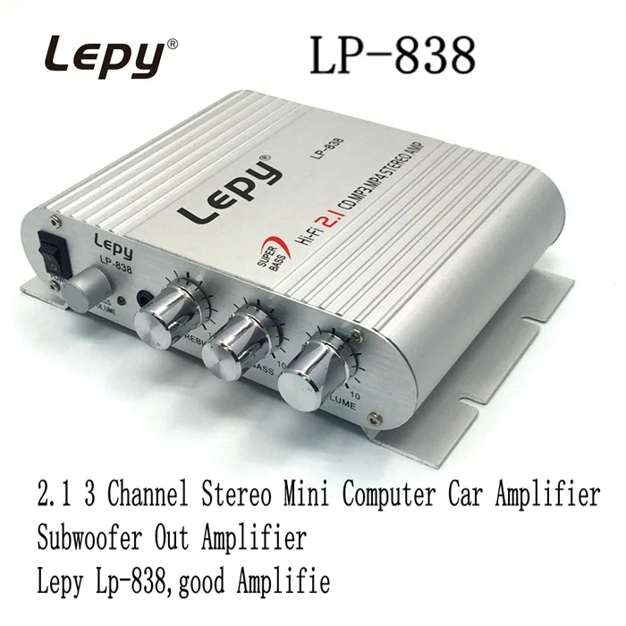 Lepy LP-838 LP-838BT bluetooth усилитель сабвуфера 2,1 channel mini