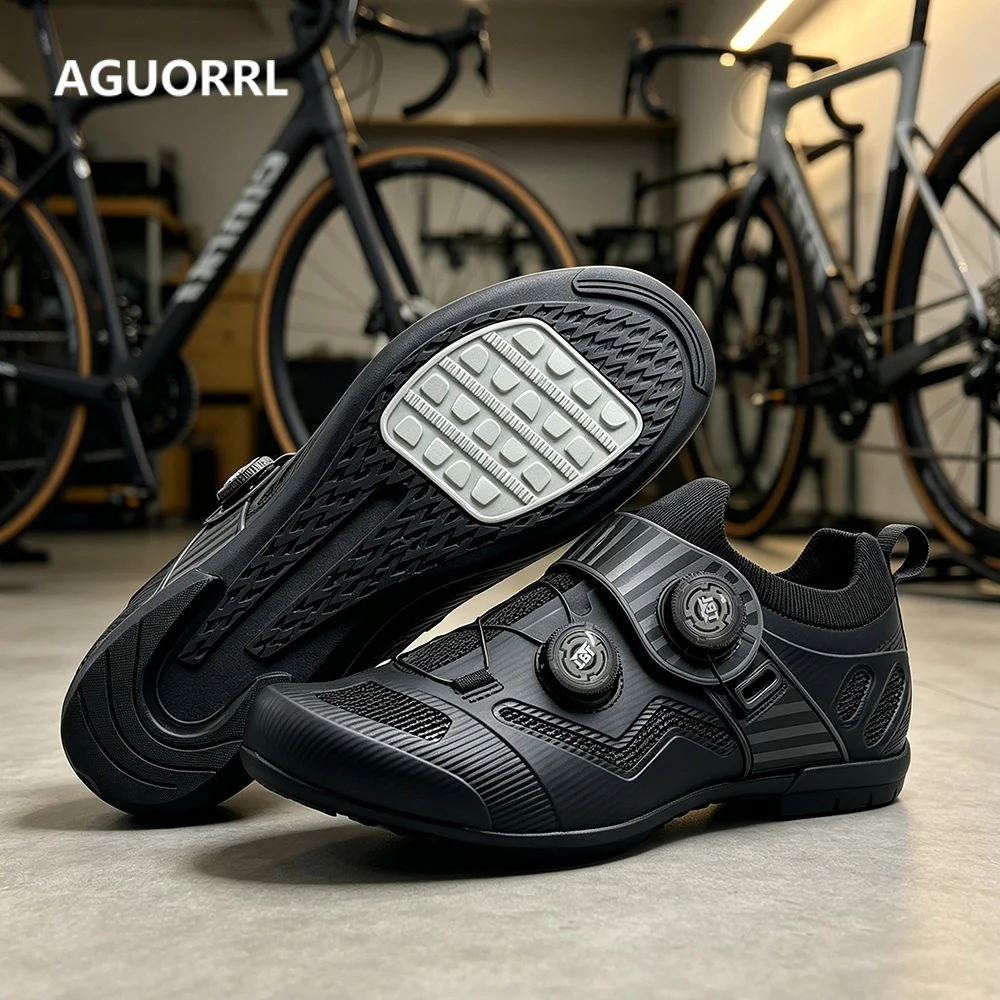 New cycling shoes men's road cycling competition shoes self-locking SPD cycling sports shoes
