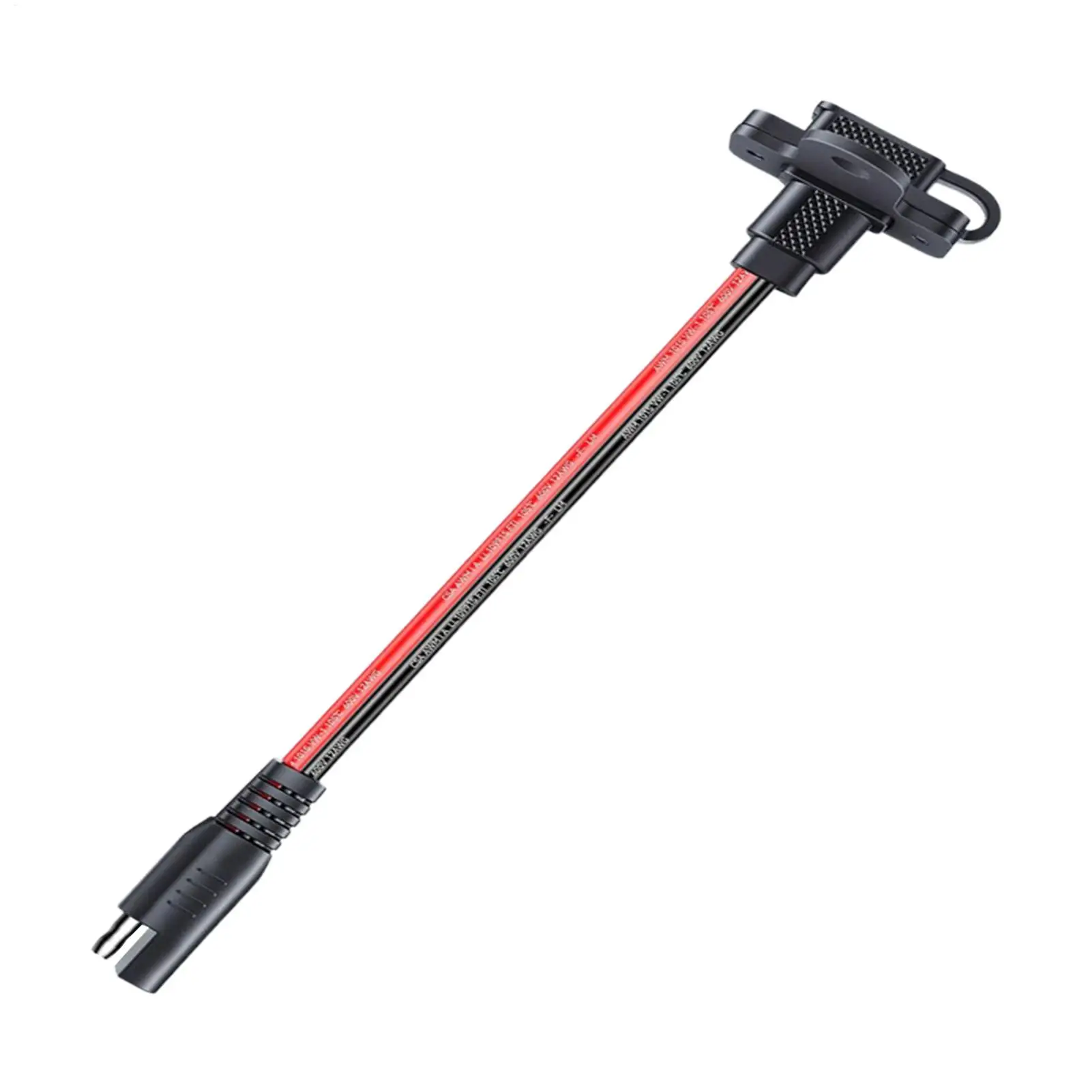 Battery Charger Quick Connect Plug SAE Extension Cable With Screws Charging Port Mount For Generator Boat Truck RV Lawn Mower