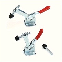 2pcs GH-201B Toggle Clamp Heavy-Duty Horizontal Quick Release Toggle Clamp For Workbench Craft Fixture Welding Woodworking Tool