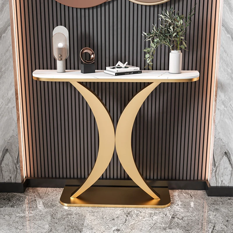

Luxury Narrow Console Table Modern Minimalist Hallway Nordic Console Table Trendy Classic Console Meuble Living Room Furnitures