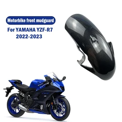 For YAMAHA YZF - R7 YZF-R7 2022 2023 ABS Carbon Fiber Motorcycle Accessories Front Fender Splash Mudguard Mud Guard