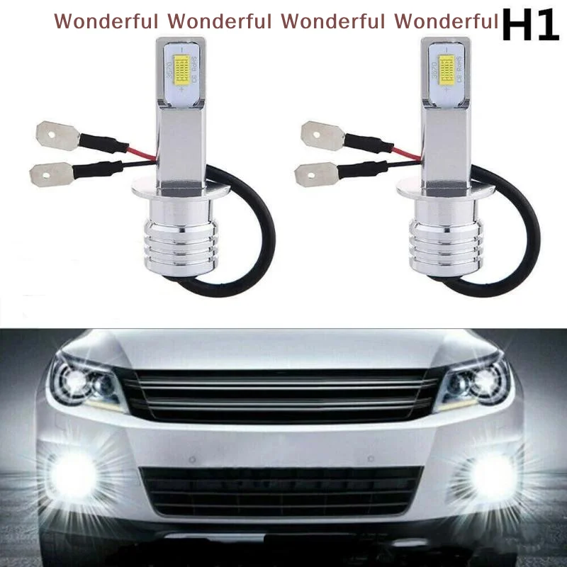 2Pcs H1 Led Car Headlights 880 881 9005 9006 H3 H15 H4 H7 H11 Auto Bulb High Low Beam Long Distance Fog Lamp Lights 12V 6000K