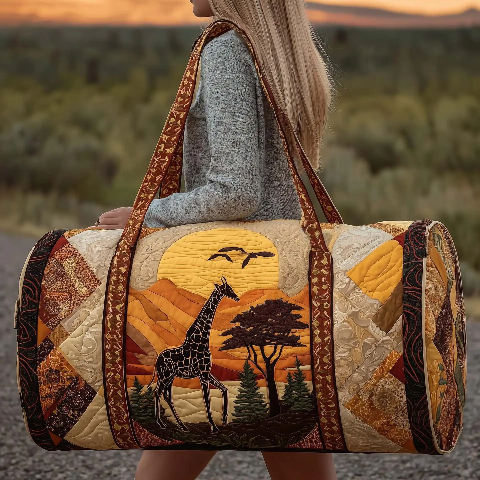 

3D Printed Quilted Bags fashion Gifts Bags Handbag Tote Bag Custom Training Sport Travel Bag elegant Beach Hiking Camping