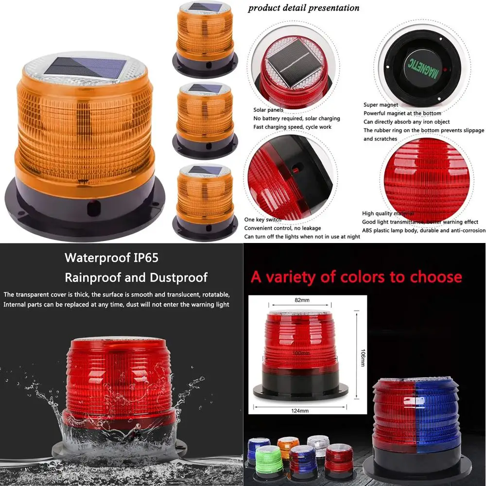 

Водонепроницаемый потолочный стробоскоп на магнитной основе для дорожного движения, строительства, крановых установок и навигации на судах (4 шт., желтый)