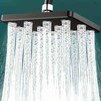10-inch Overhead Shower Universal Large Shower Head Pressurized Anti-blocking Shower Head Bathroom Hotel Small Waist Shower