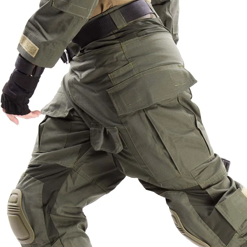 Outdoor Tactical Pants Men Clothing G3 Combat Pants with Knee Pads Airsoft Trousers Range Green Hunting Clothes TOP Elasticity