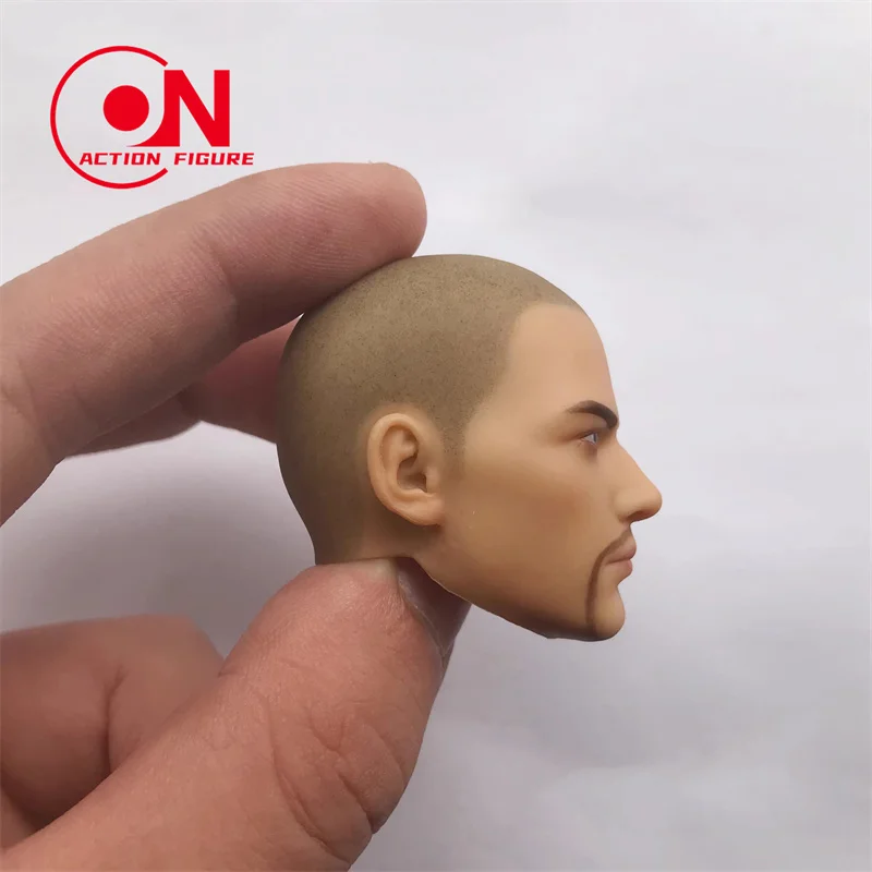 In Stock 1/6 Holy Monk Head Sculpt PVC Bald Man Head Carving Model Fit 12'' Male Soldier Action Figure Body Dolls