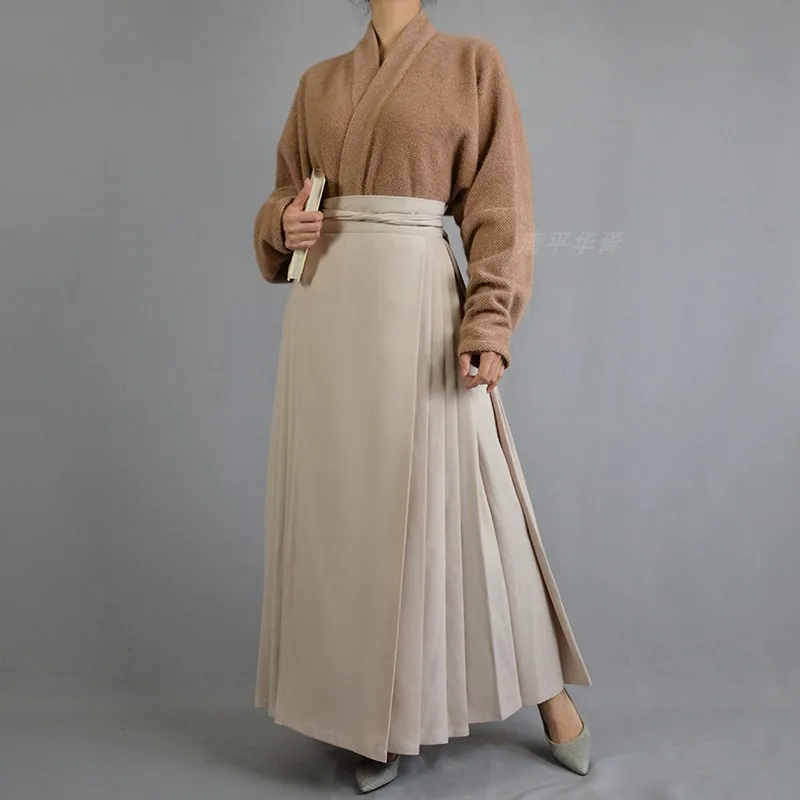 Hanfu Vintage Paard Gezicht Pony Rok Vrouwen Chinese Traditionele Ming Dynastie Vrouwen Mode Vest Shirt Dagelijks Plooien Rok Mamia