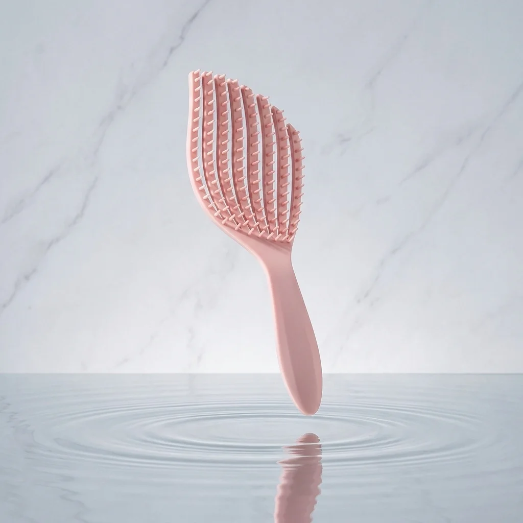 1pcs Mermaid Shell Hair Brush High Elasticity Tangle Free Massage Comb Curly Thick Hair Styling Tool
