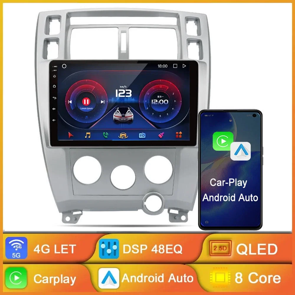 

10" Carplay Car Radio For Hyundai Tucson 1 2006 2007-2013 Multimedia Video Player Navigaion GPS 2Din 4G DVD Stereo Head Unit