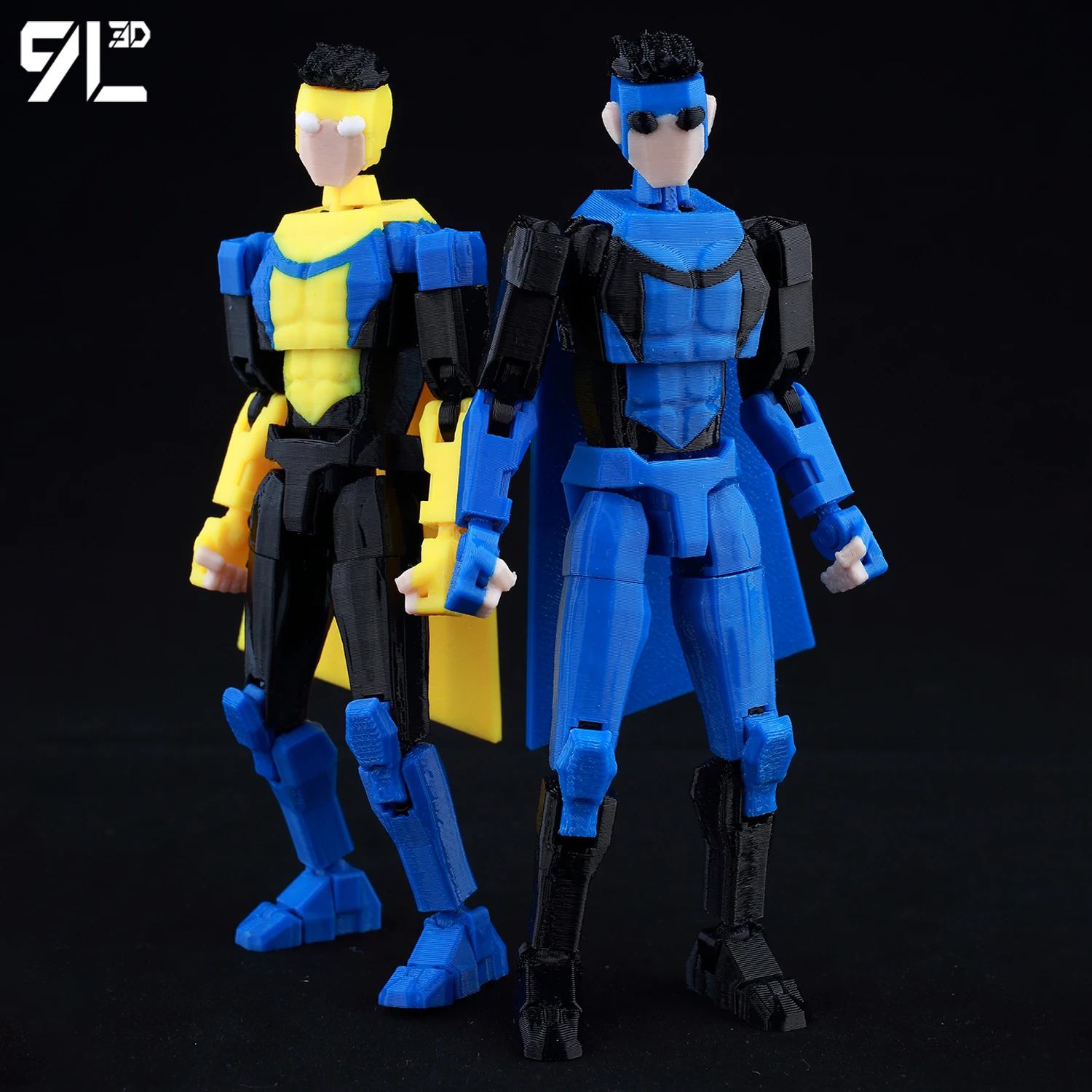 9L3D Lucky 13 Invincible Boy Action Figure, 3D Printed Anime Model, Multi-Jointed Poseable Collectible Toy, Gift for Fans