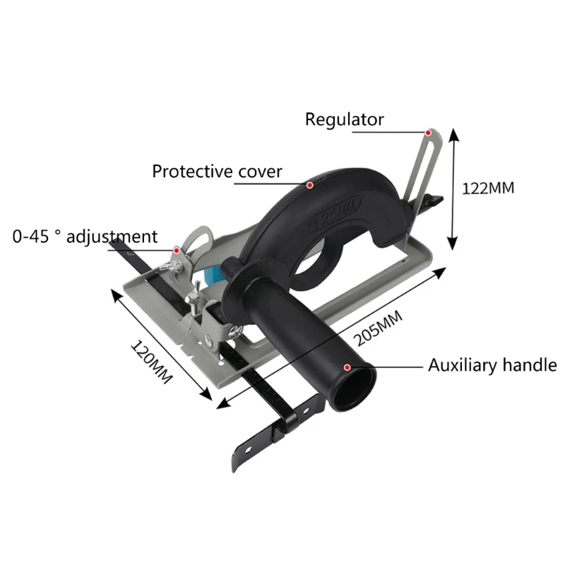 Soporte para lijadora en ángulo R2LD, soporte para amoladora angular ajustable 45 grados, accesorios para amoladora angular