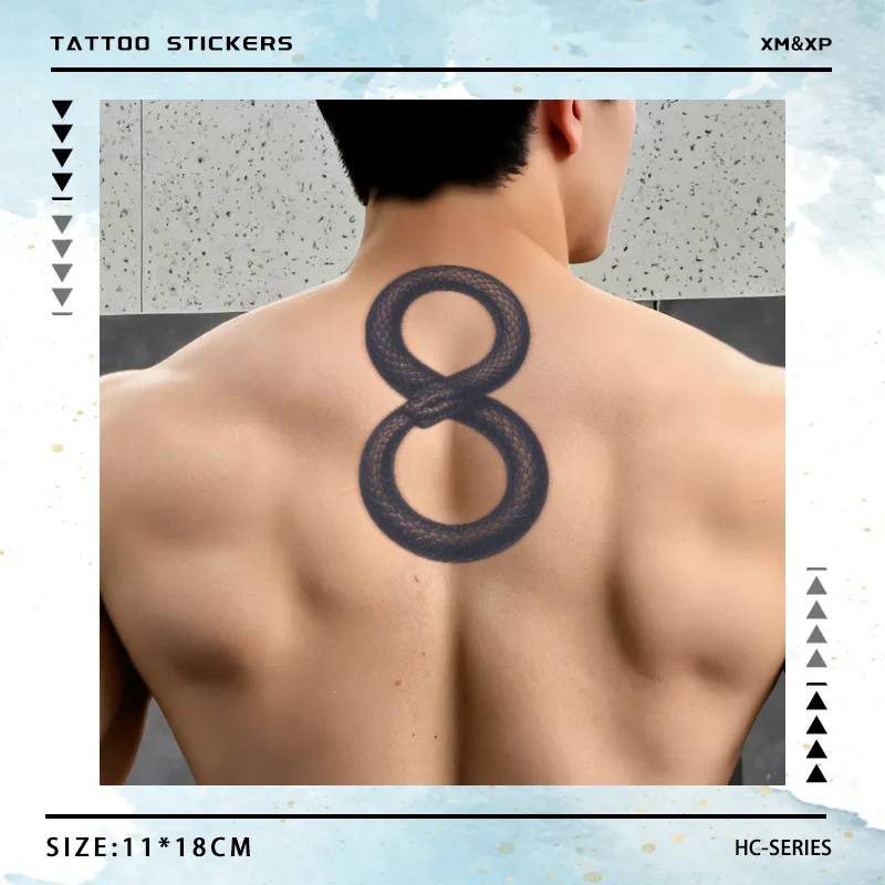 

Mobius Snake Ring Herbal Tattoo Stickers Arm Semi-permanent Fake Tattoo Men and Women Waterproof Long-lasting Temporary Tatuajes