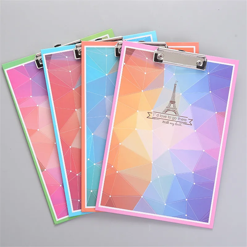 

A4 Unicorn Printed Cardboard Clip Office Cultural Educational Supply Business Folder Student Writing Board Artist Painting Pad