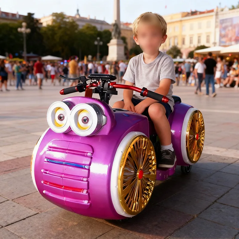 Big eye electric amusement vehicle stall commercial luminous bumper car motorcycle