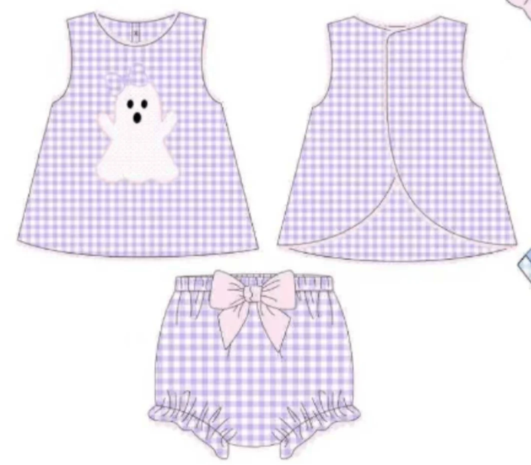 Children's Halloween Costumes Short-sleeved Stretch Shorts Boys and Girls Sets Cartoon Print Newborn Rompers
