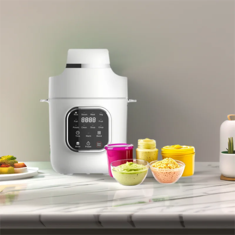 

2025 New 250mL Electric Baby Food Steamer Blenders & Baby Food Maker for Household Use