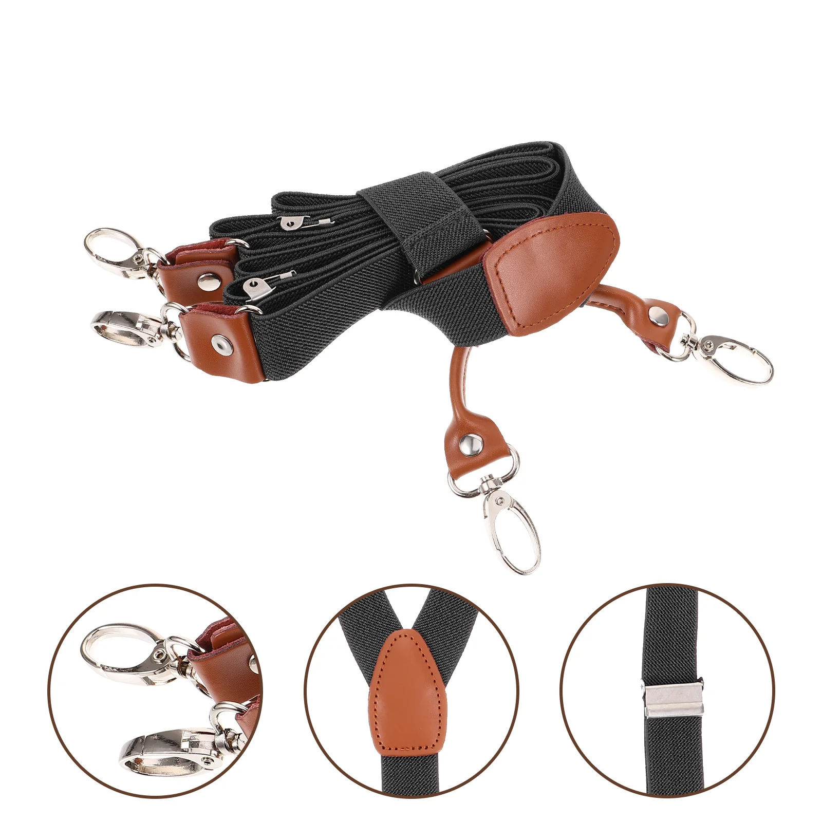 

Overalls Clip Elastic Band Suspender for Men Strap Adjustable Metal Fittings Clips Man Mens Suit