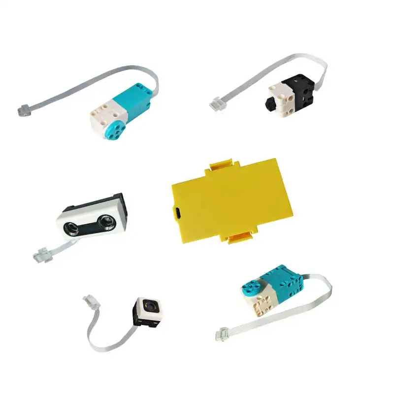 

Large Medium Servo SPIKE Motor Button Potentiometer Infrared Ultrasonic Pressure Color Sensor Blocks Compatible legoes Toys