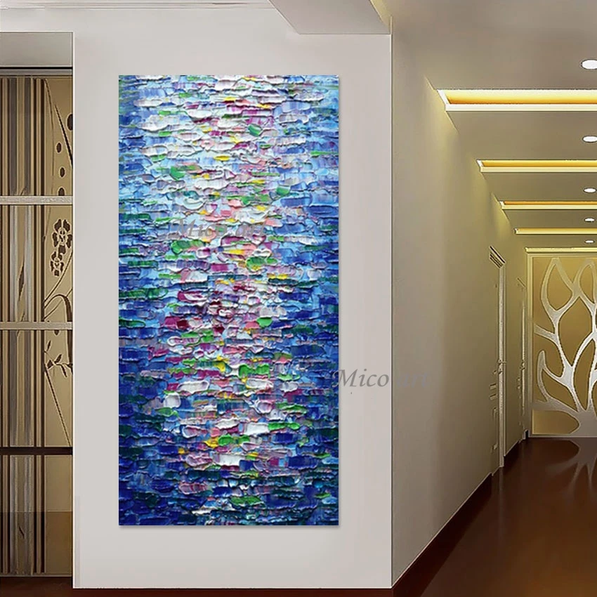 

Handmade Artwork Canvas Frameless Picture Texture Design Large Modern Abstract Paintings Art Restaurant Wall Decorative Items