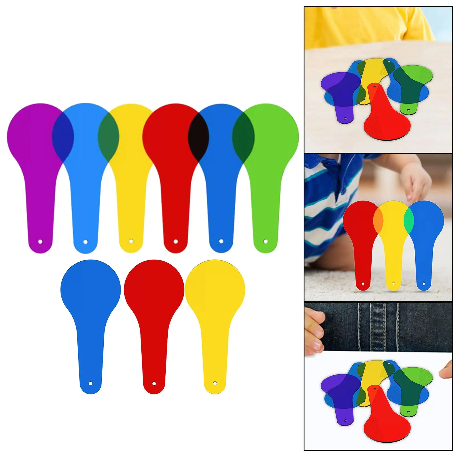 Herramientas de enseñanza de paleta de Color, tablero de filtro de Color para niños, niñas, aula