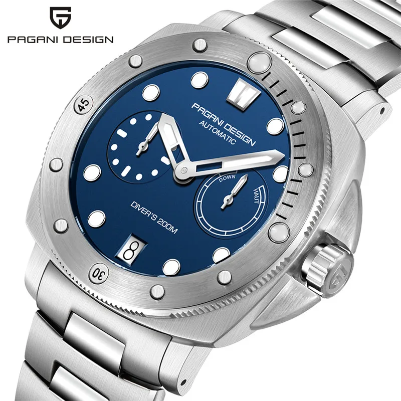 PAGANI DESIGN Automatic Watches for Men Mechanical Sapphire Waterproof 200M Diving Luxury Brand Watch Montre Homme Reloj Hombre
