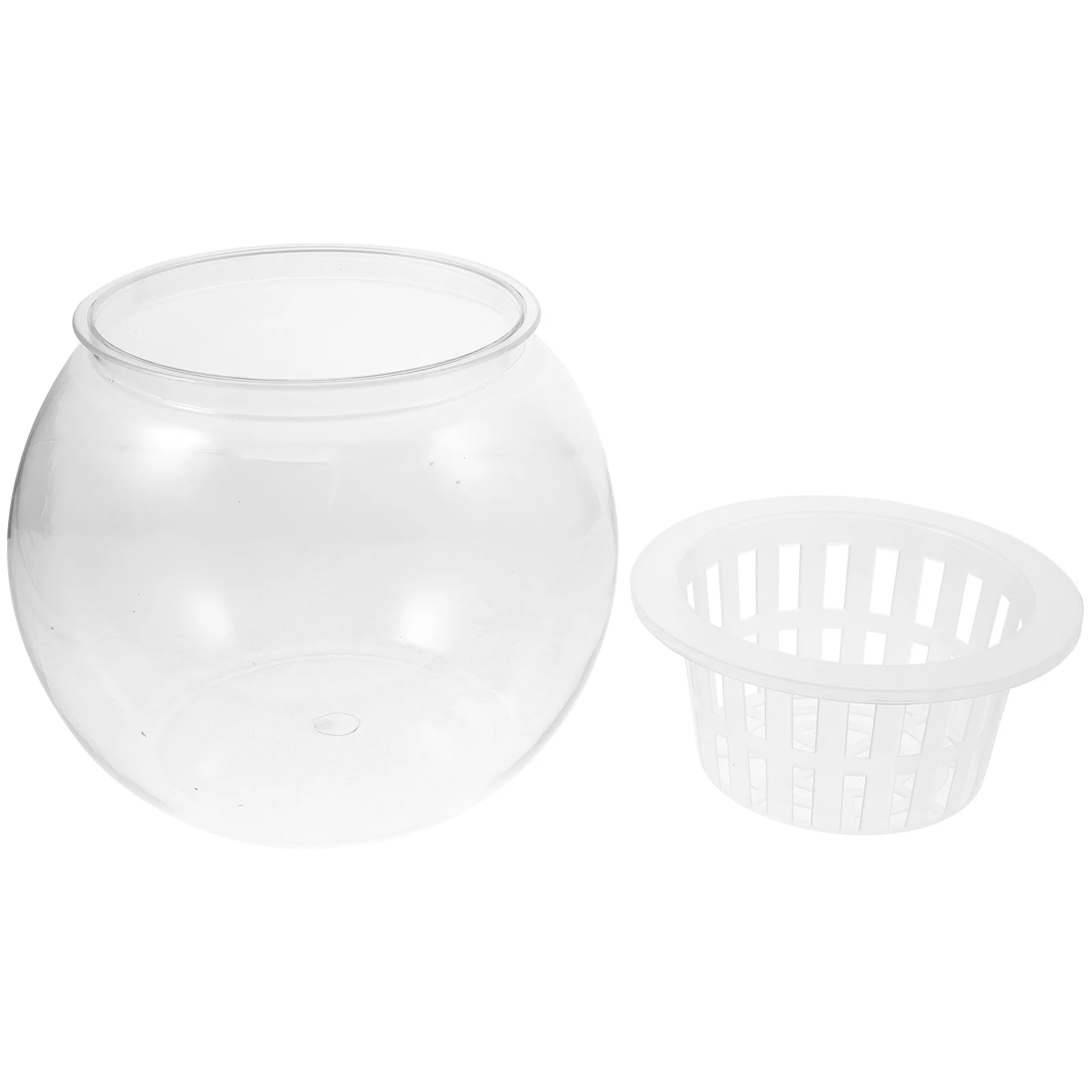 Fish Aquarium Round Transparent Tank For Goldfish Anti-fall 2200X1800X1600CM Plant Holder Clear Bowl Home Tabletop Office